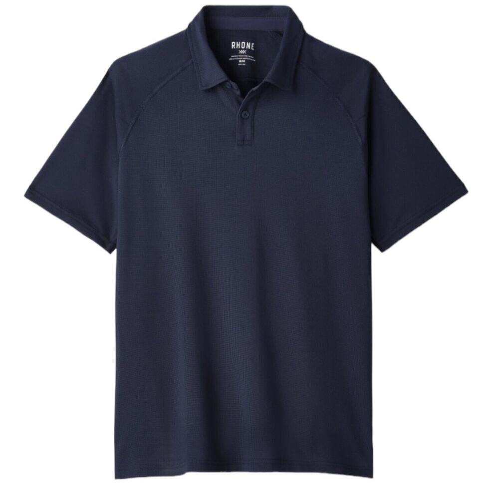 Rhone Delta Pique Polo Shirt Mens 2XL Performance Lightweight Golf Stretch - Picture 5 of 14